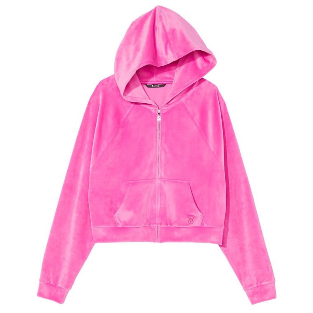 Victoria’s Secret Full Zip Hoodie Electric Pink